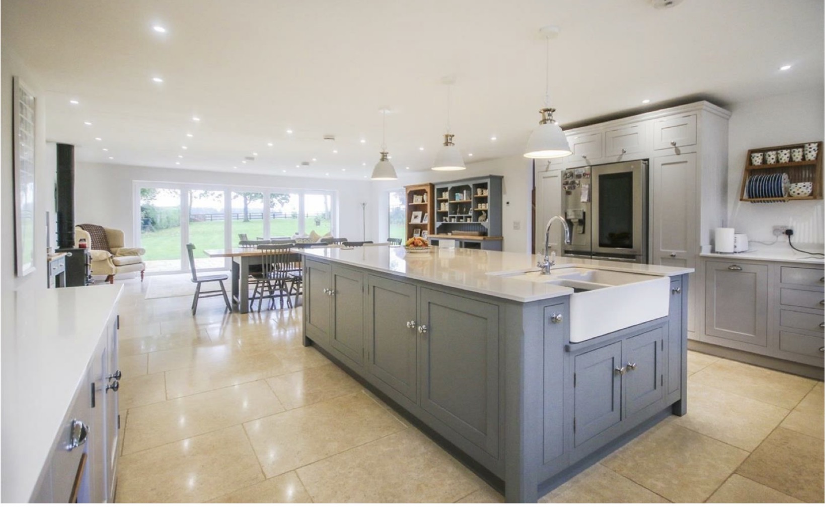 Open-plan kitchen installation at Suzy’s View