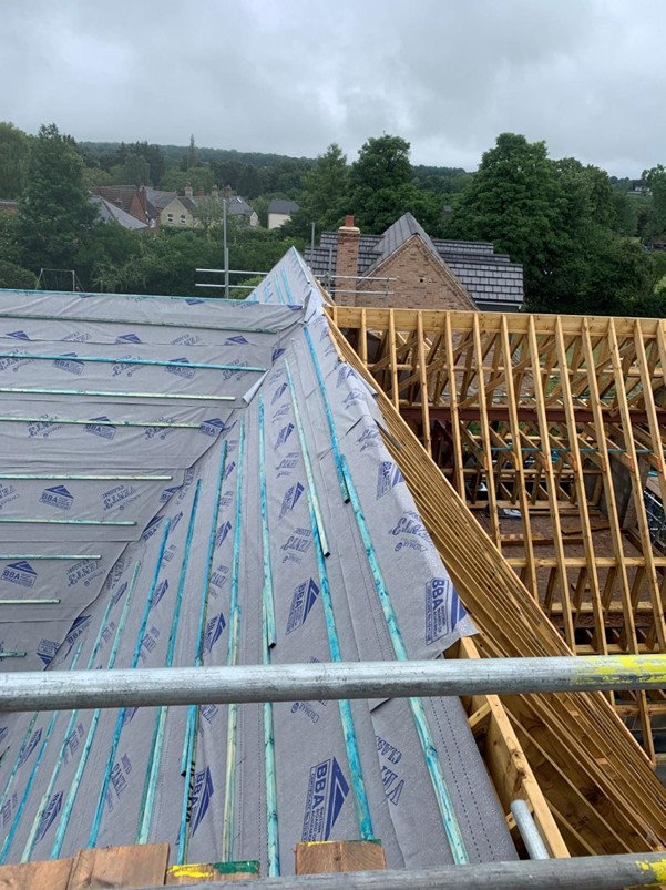 Roof tiling and dormer detail