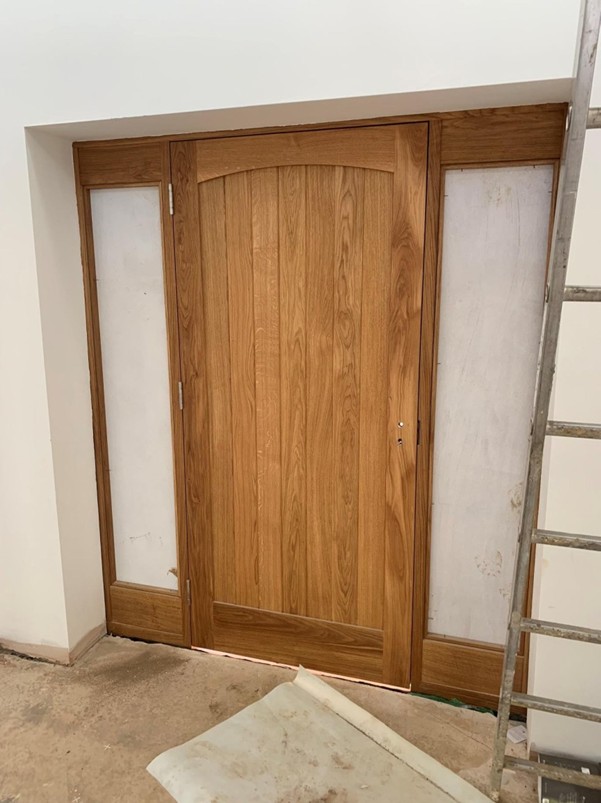 Bespoke timber front door